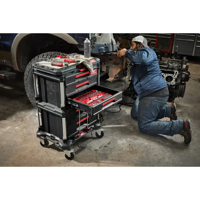 Набір ящиків для інструментів PACKOUT MILWAUKEE набір №4 арт. 4932472128 4932472129 4932472130 4932471068 - фото 2