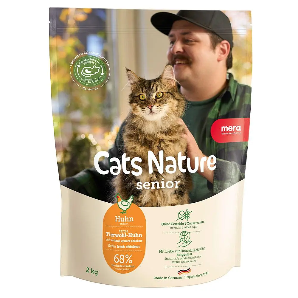 Сухий корм для котів похилого віку Mera Cats Nature Senior Chiken (Huhn) з куркою 2 кг