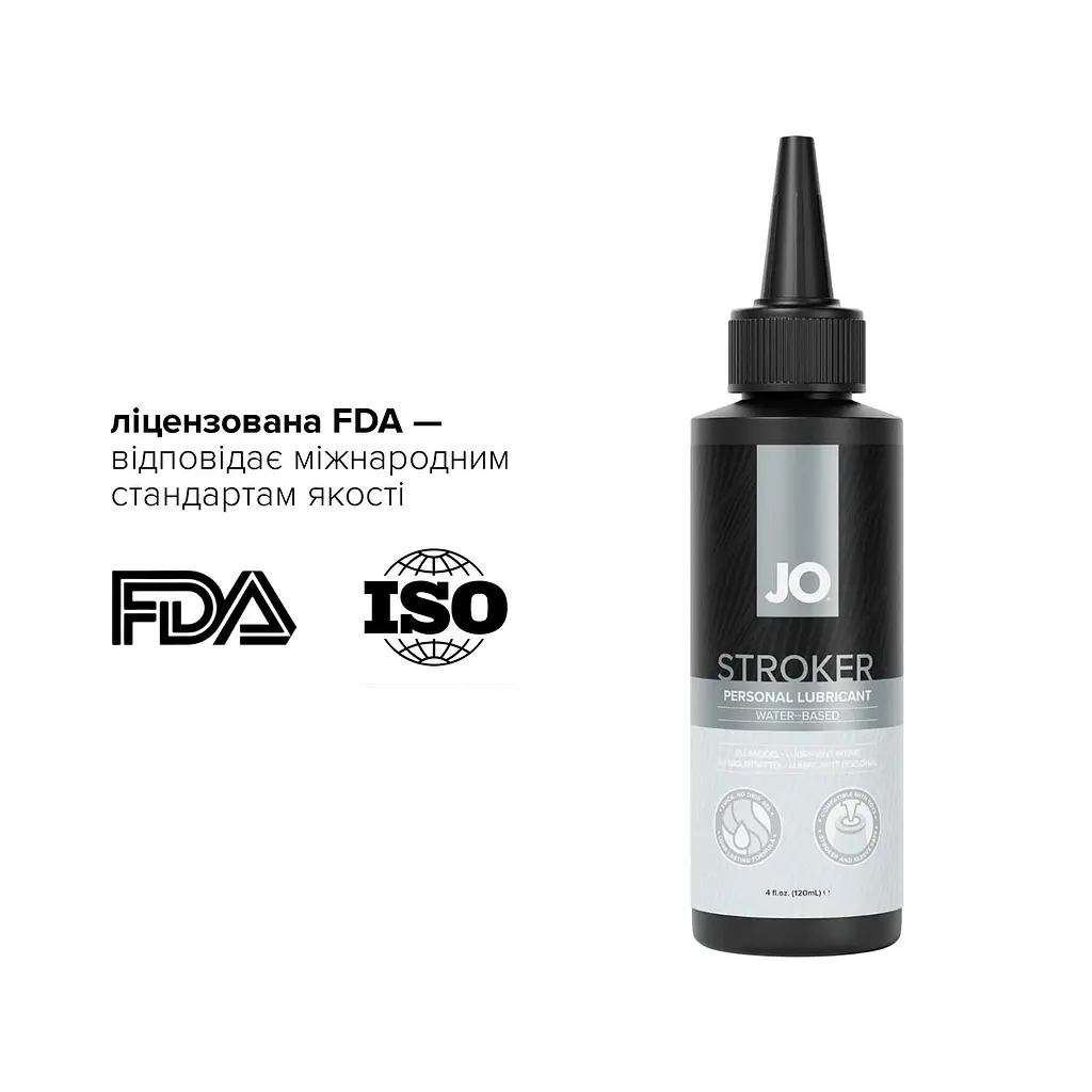 Лубрикант для мастурбаторів JO Stroker Lubricant 120 мл, на водній основі, густий, з аплікатором - фото 5