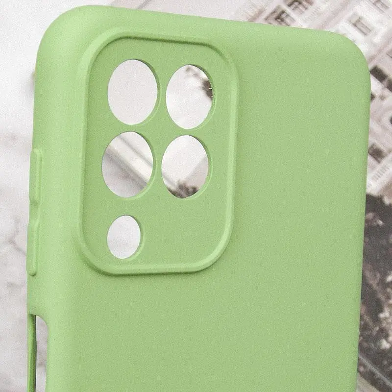 Чехол TPU GETMAN Liquid Silk Full Camera для Samsung Galaxy M33 5G Зеленый / Pistachio - фото 5
