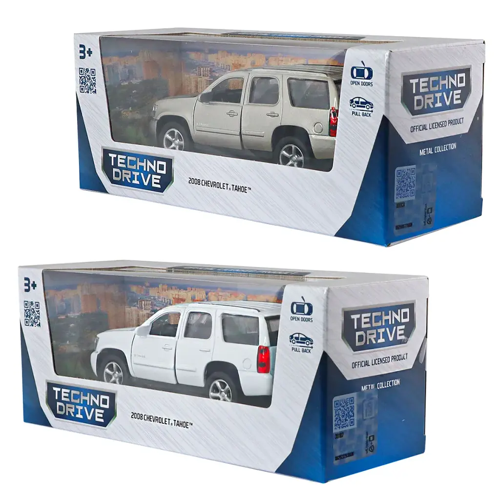 Автомодель - CHEVROLET TAHOE 2008 (білий, сірий) - фото 4