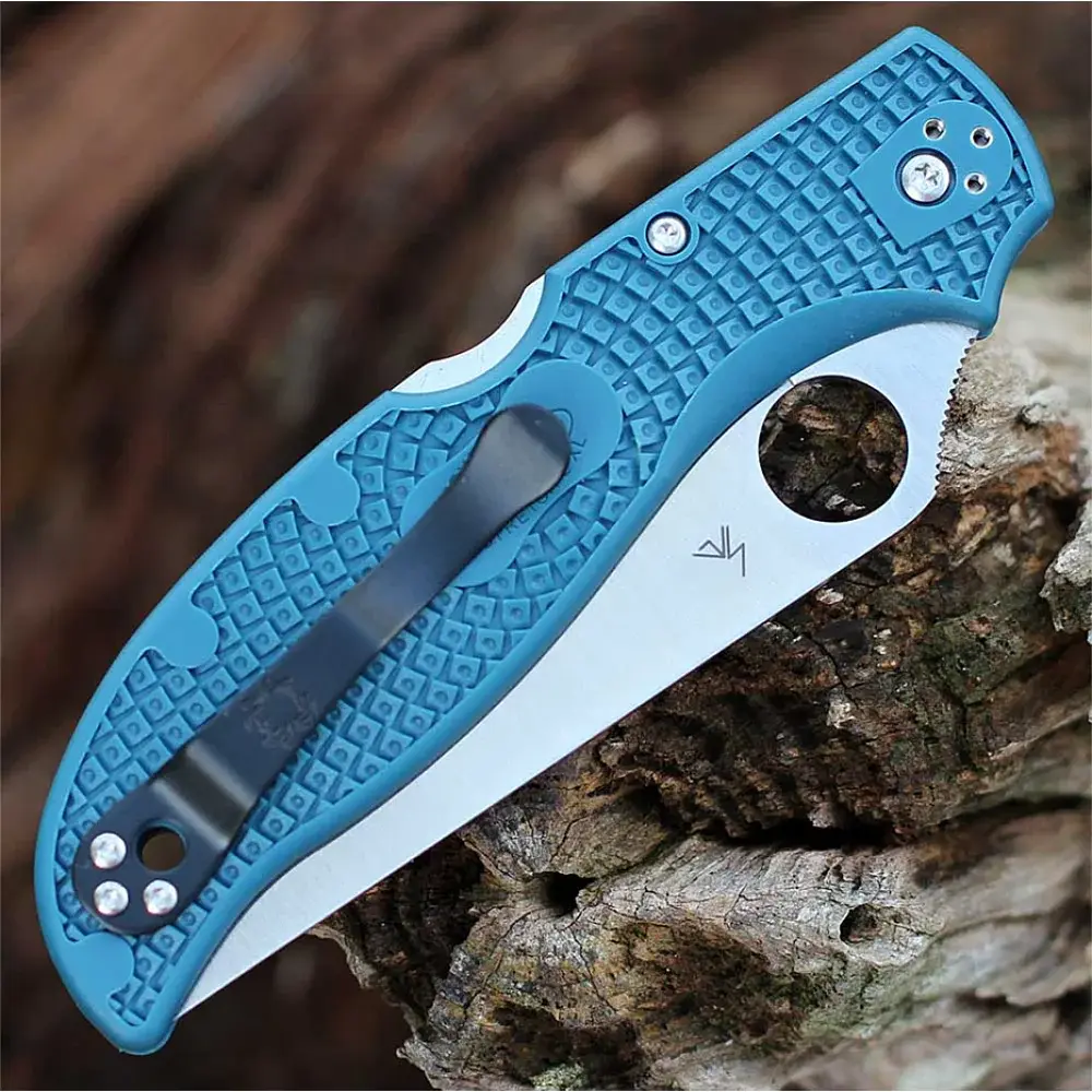 Ніж Spyderco Stretch 2 XL Lightweight K390 FRN Blue - фото 6