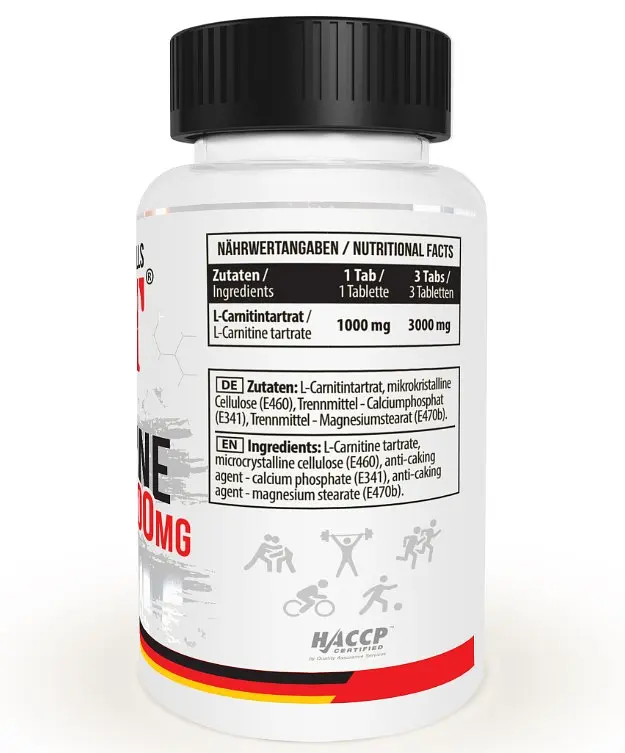 MST Карнітін L-Carnitine 1000 мг - 90 таблеток - фото 2