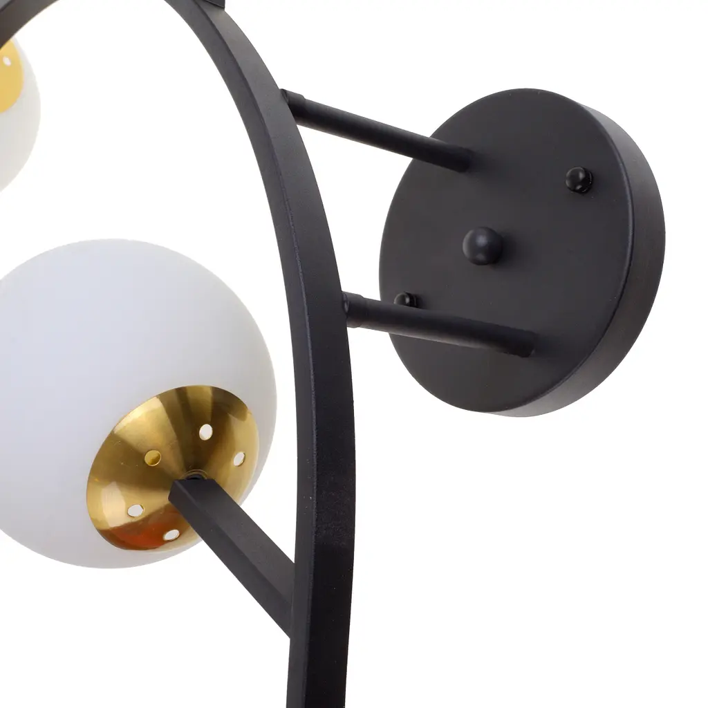 Люстра потолочная Brille в спальню Е27 60W BK/WH (BR-01 644C/3) - фото 8