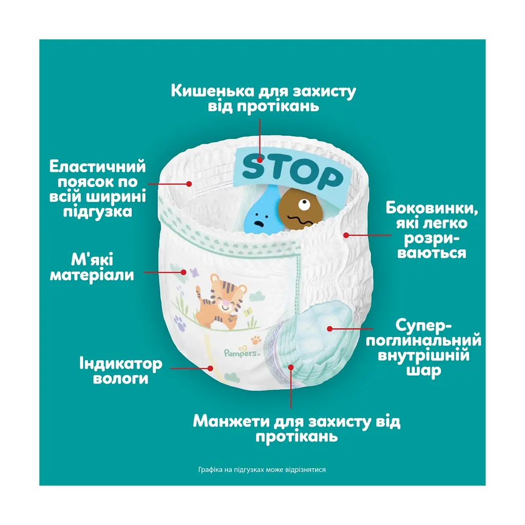 Підгузки Pampers Active Baby Pants Розмір 5 (11-17 кг) 136 шт (8006530305679) - фото 5