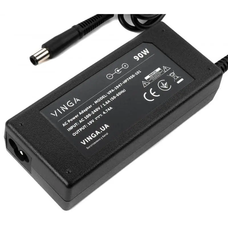 Блок живлення для ноутбука Vinga HP 90W 19V 4.74A раз'ем 7.4*5.0 (VPA-1947-HP7450-101) - фото 2