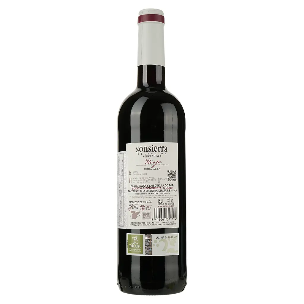Вино Bodegas Sonsierra Seleccion Tinto, красное сухое, 13%, 0,75 л (8000020074673) - фото 2