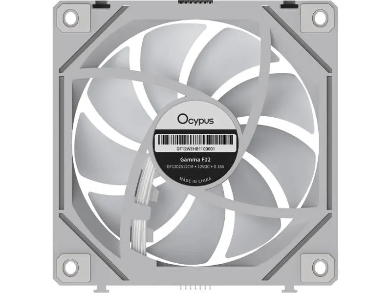 Корпусний вентилятор OCYPUS GAMMA F12 UNI ARGB White (GAMMA-F12-WH1AM00U-GL) - фото 5