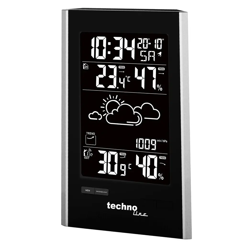 Метеостанція Technoline WS9060 Black/Silver (WS9060) - фото 5
