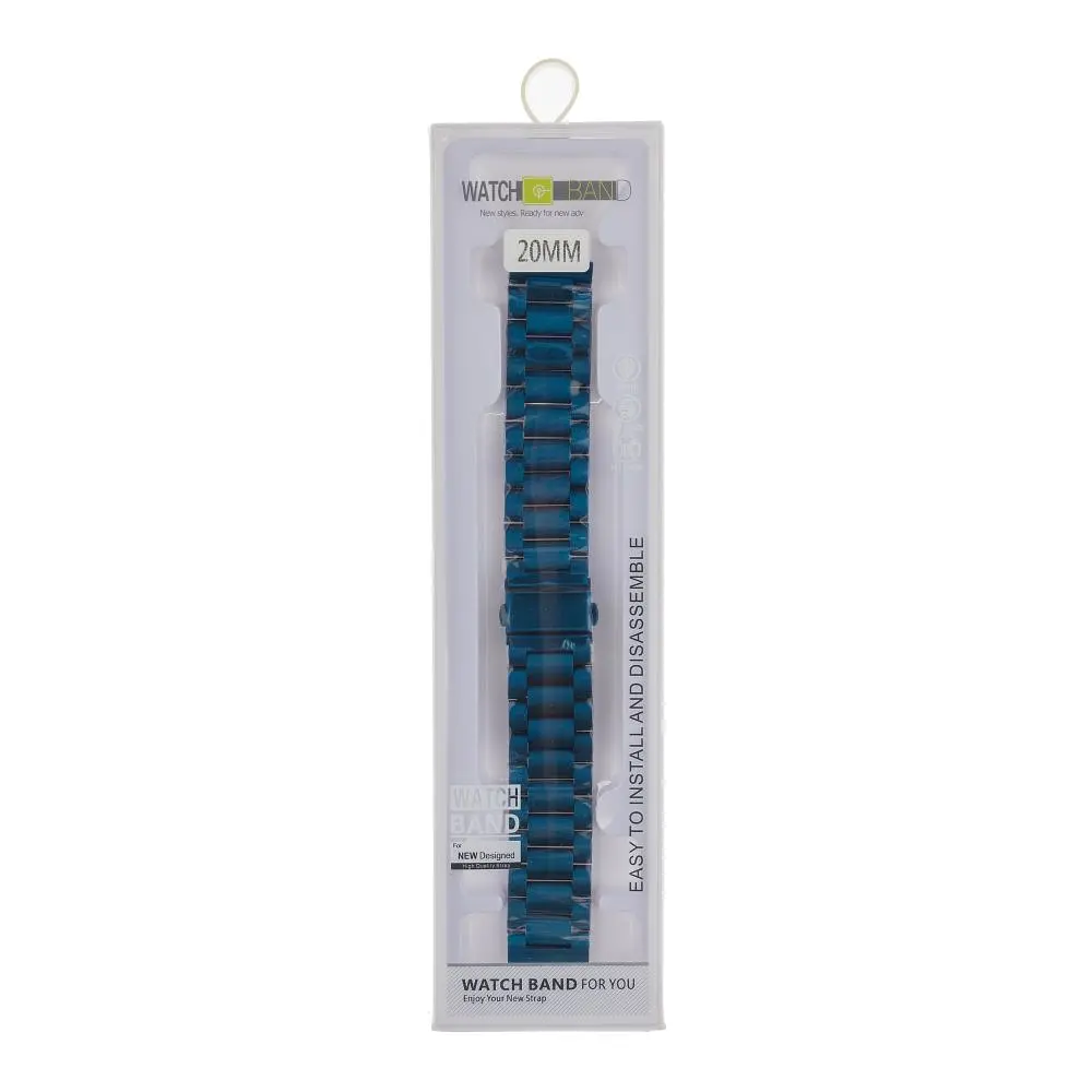 Ремінець Universal Stainless Steel 22 mm Samsung/Amazfit/Huawei Blue (34698_3342399) - фото 2