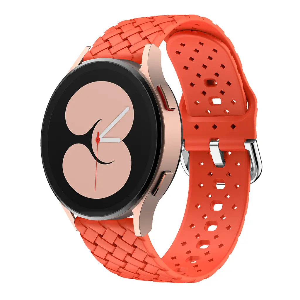 Браслет Twist Samsung Galaxy Watch 6 Classic 43mm 6 Classic 47mm - помаранчевий ширина кріплення 20мм силікон Watchbands (W29-9WB94420421) - фото 2
