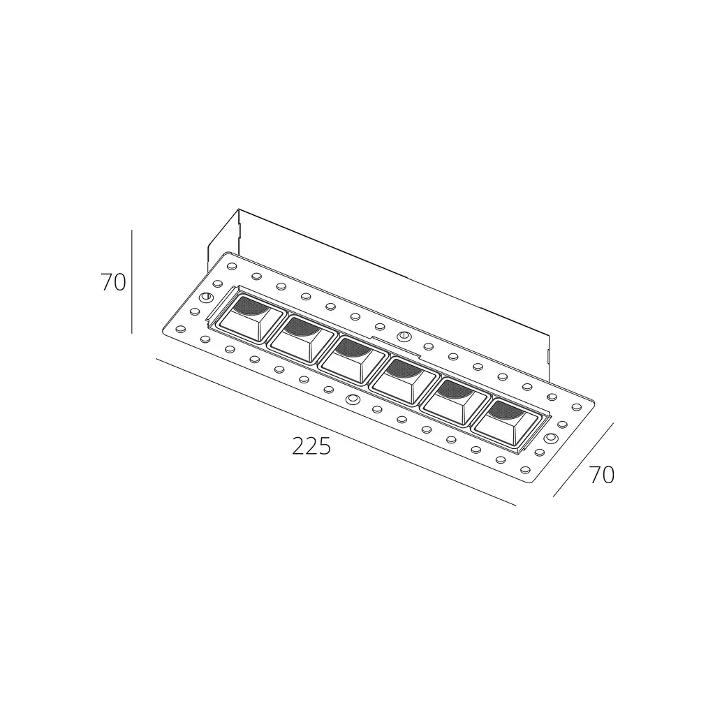 Точечный светильник RSL74146 6×2W BK 3000K - фото 2