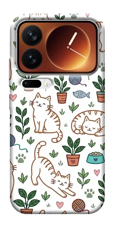 TPU чохол Demsky Cats pattern для Xiaomi 17 Pro Max