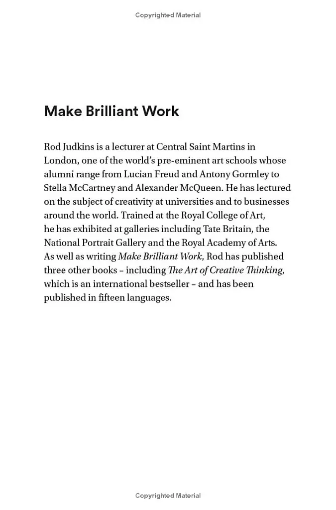 Make Brilliant Work. From Picasso to Steve Jobs, How to Unlock Your Creativity and Succeed - фото 2