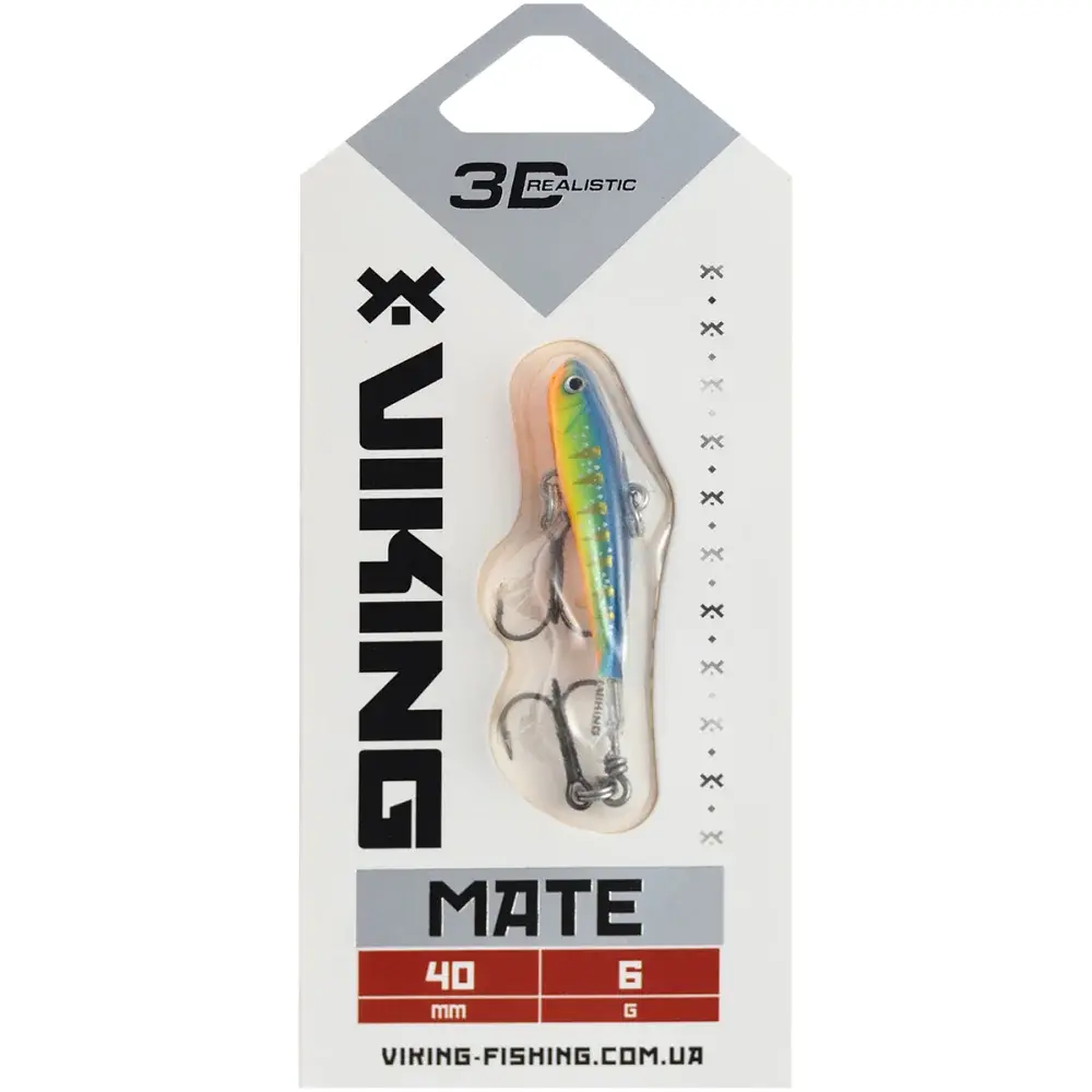 Балансир Viking Fishing Mate Ice Jig 40mm 6g #21 Kingfisher Green - фото 2