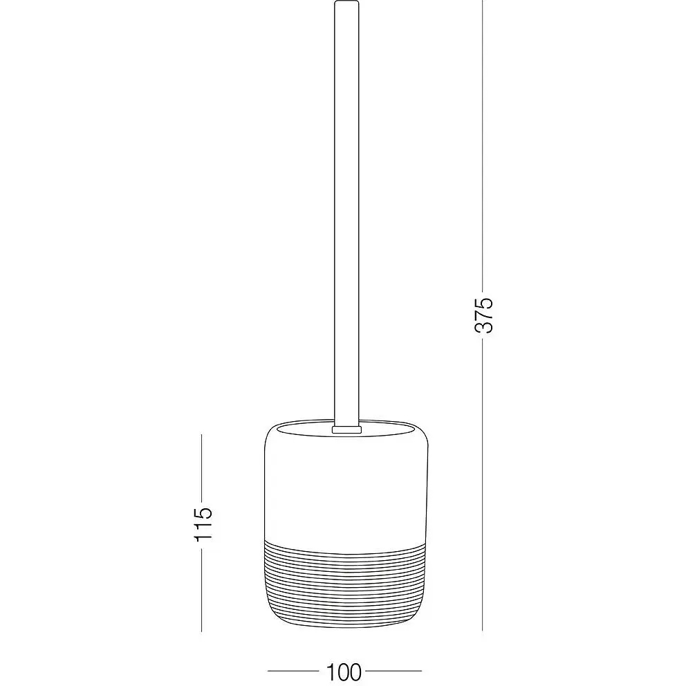 Йоршик для унітазу МВМ My Home Boston BA-06 бежевий (BA-06 BEIGE) - фото 4