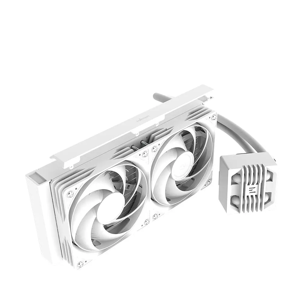 Zalman Система рідинного охолодження Alpha 2SE A24 ARGB, LGA1851, 1700, 1200, 115x, AM5, AM4, TDP 320W, білий - фото 2