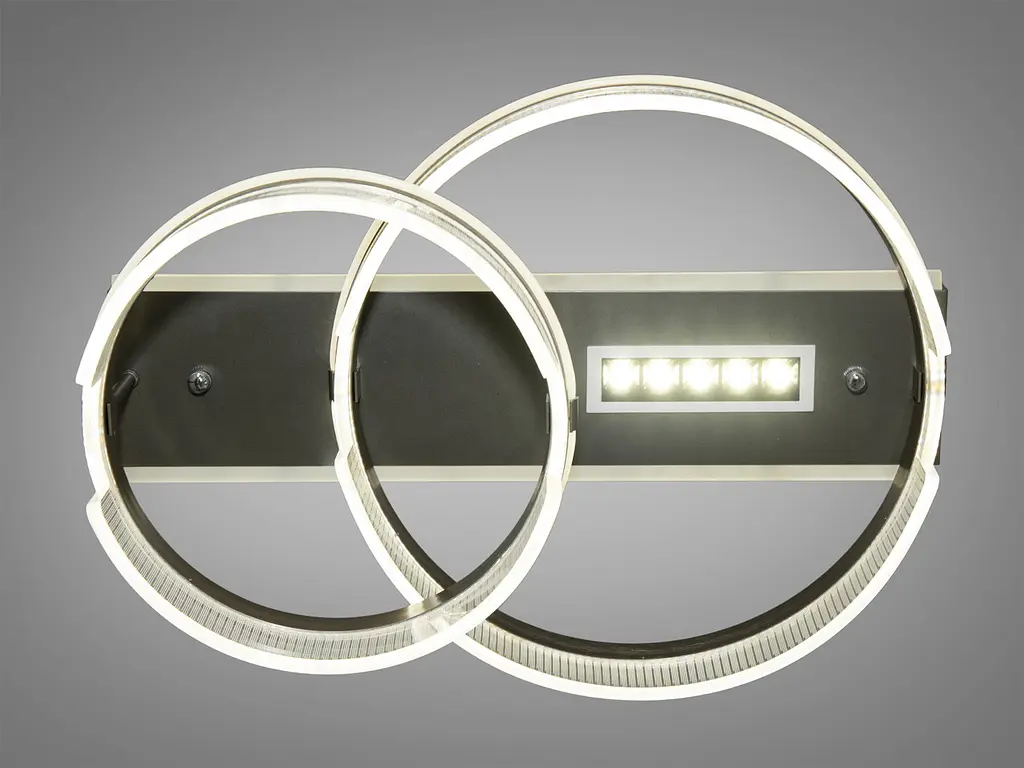Стельова LED-люстра з пультом, диммером та підсвічуванням Diasha 5237/400+300 - фото 2