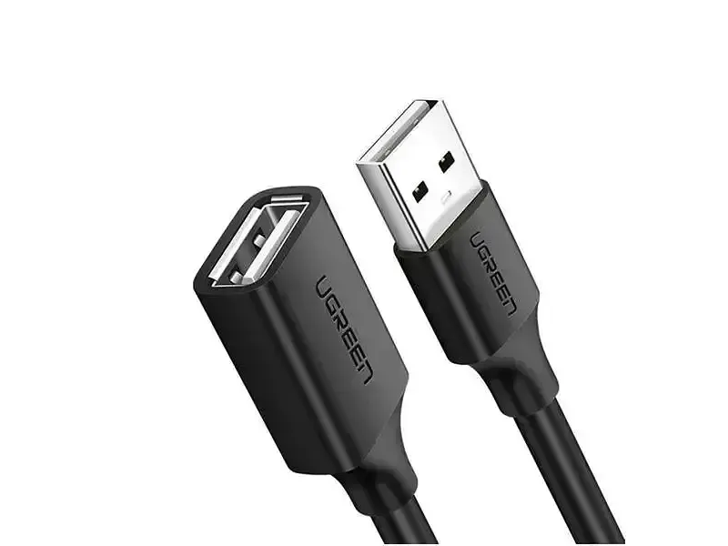 Кабель UGREEN US103 USB-A to USB-A Extension 2m Black (10316)