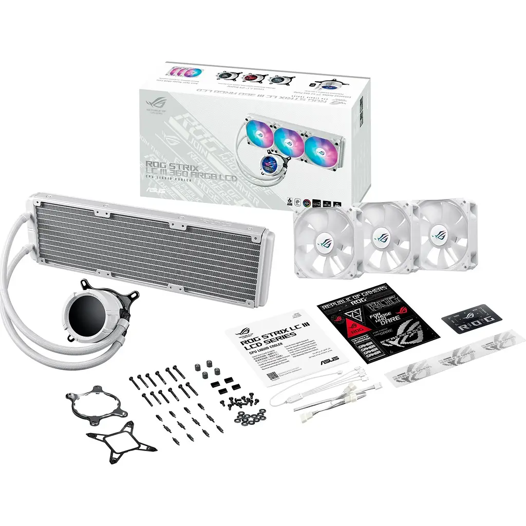 Система водяного охолодження Asus ROG Strix LC III 360 ARGB LCD White (90RC00W2-M0UAY0) [143432] - фото 12