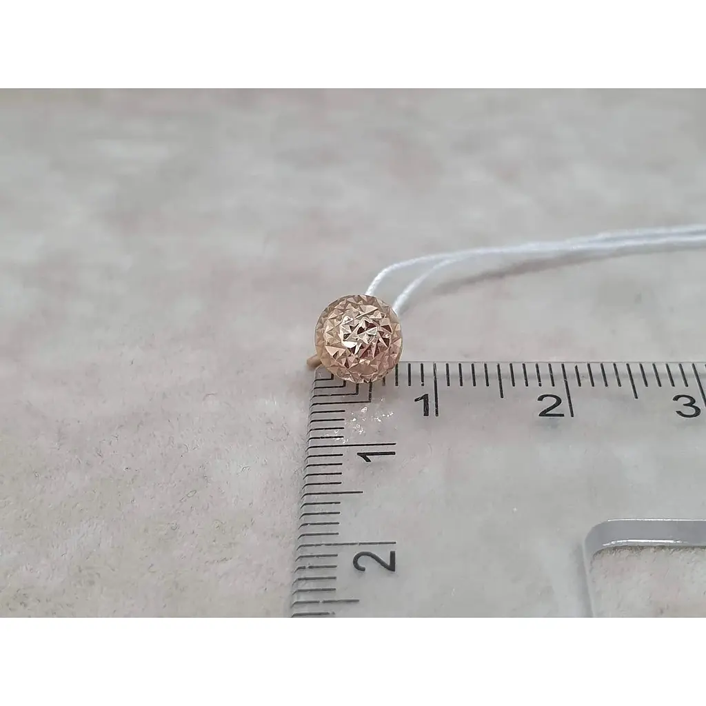 Золотая моносерьга-пуссета Favoritum с алмазной гранью. 210147_7/1_А - фото 7