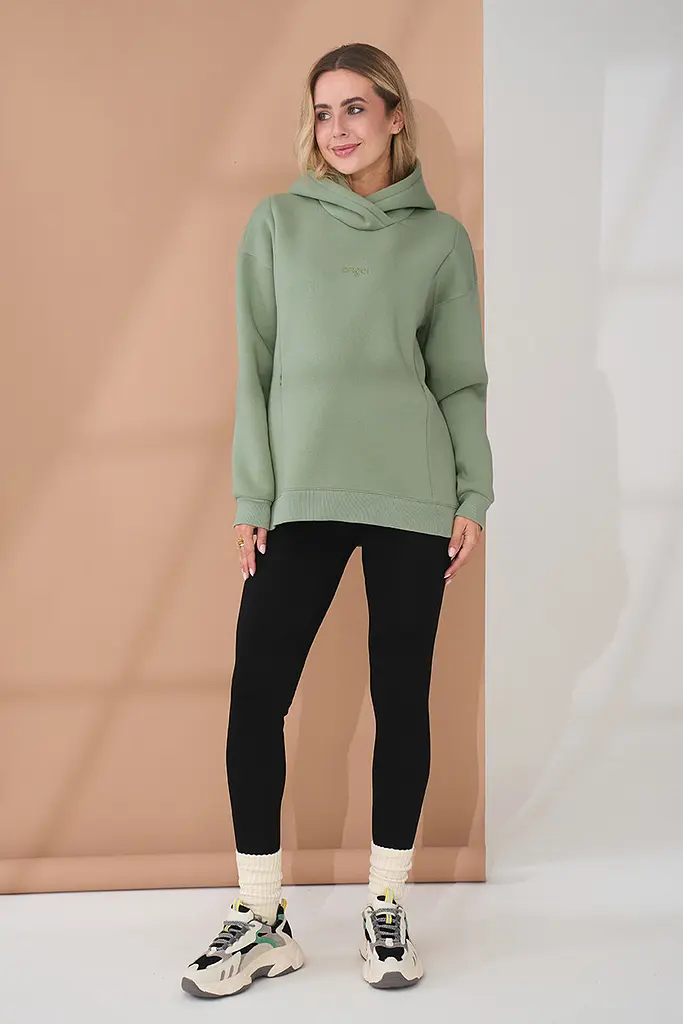 Теплі лосини для вагітних на хутрі Berta New XXL Юла Мама Чорний SP-41.031 - фото 3