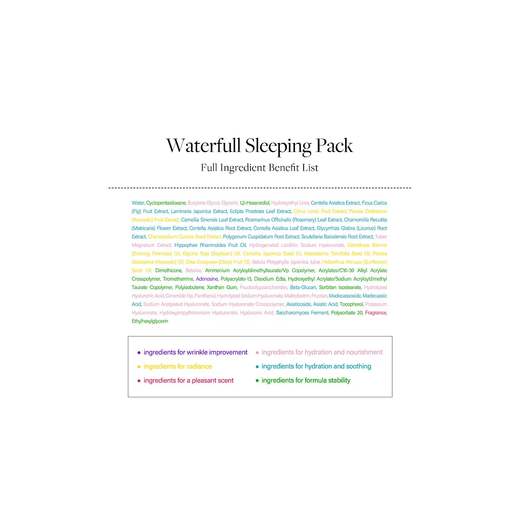 Маска для обличчя D'Alba Waterfull Vegan Sleeping Pack 2 х 4 мл (8809676153575) - фото 6