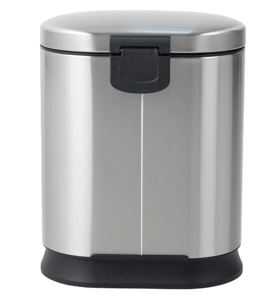 Відро для сміття з плавним закриттям овальне Mixxus Premium Strong-TC0120 SS Color 20л нержавіюча сталь MI7081, Нержавіюча сталь - фото 6