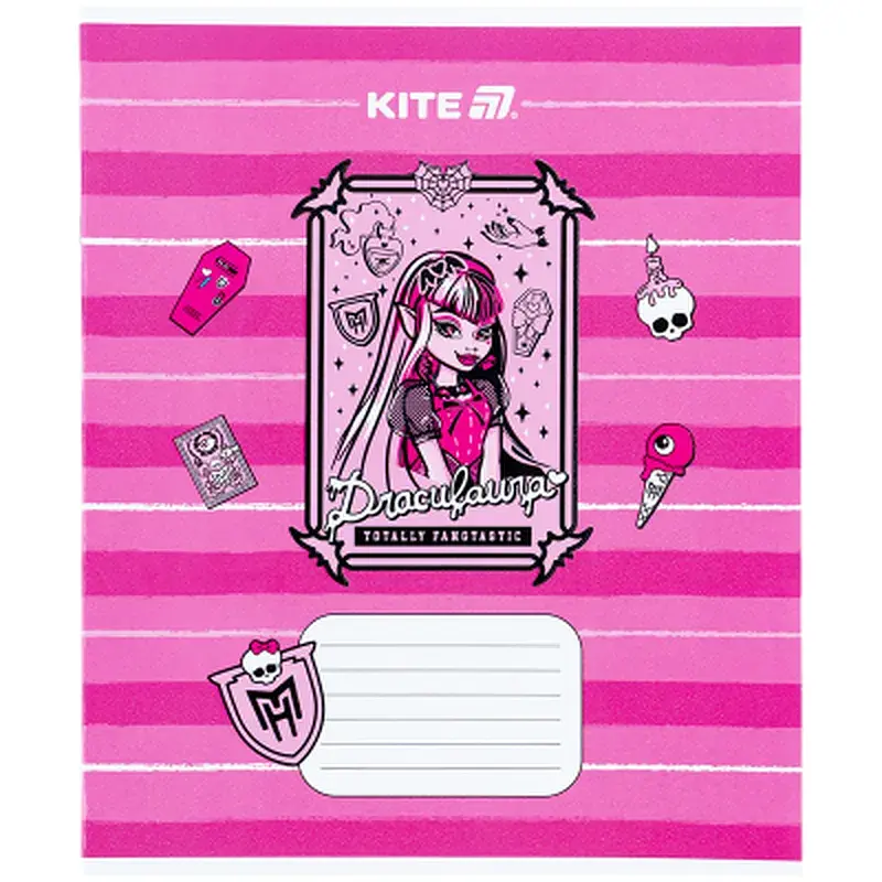 Зошит Kite Monster High, 12 аркушів, коса лінія (MH25-235) - фото 6