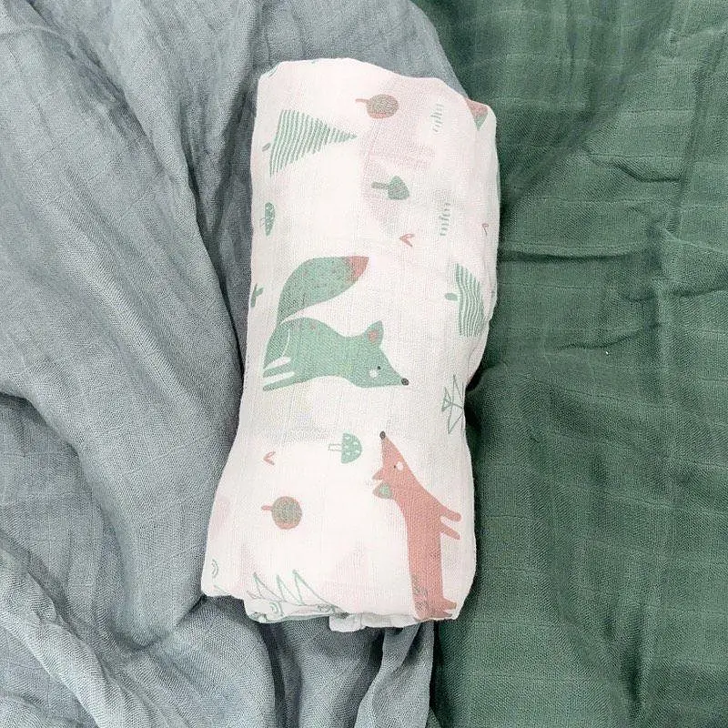 Набір органічних пелюшок Lovely Svi 3 шт – м’які, дихаючі, розмір ХL- 110 x 115 см Лісові звірі (110125) - фото 2
