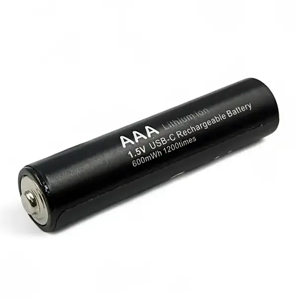 Акумулятор AAA Soshine Li-ion R03 400mAh 10440 USB 1.5V (Чорний) - фото 3