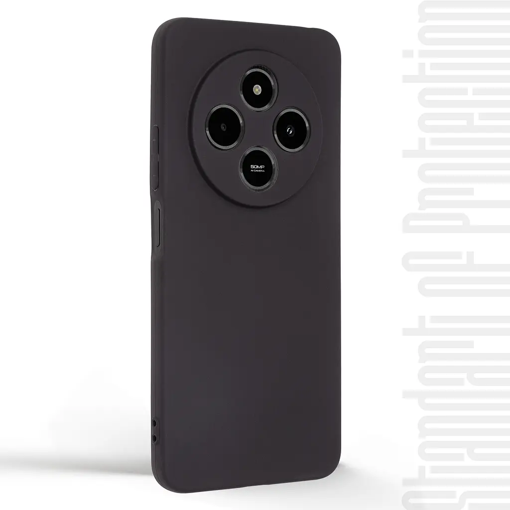 Чехол-накладка для смартфона Xiaomi Redmi 14C 4G/A4 5G Poco C75 4G/M7 5G противоударный, силиконовый, термополиуретановый (ТПУ), с защитой камеры и корпуса, черный, защита всего корпуса, ArmorStandart (ARM85162) - фото 2
