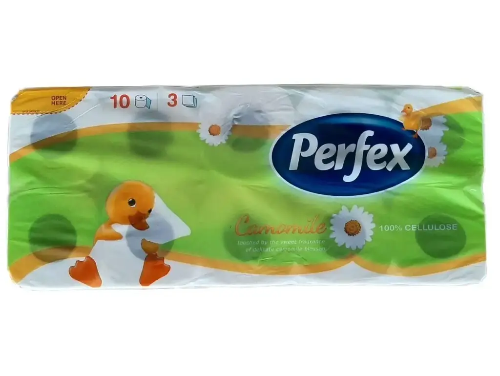 Туалетний папір Perfex Camomile 10 шт