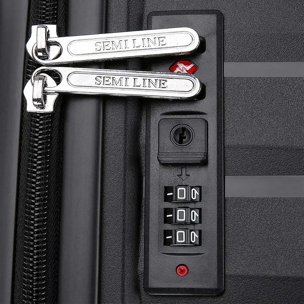 Валіза Semi Line 24" M Black (T5794-2) - фото 7