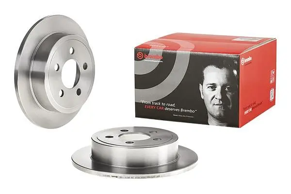 Диск тормозной невентилированный Jeep Wrangler II, Cherokee III 96-08г Brembo ( 08.A636.10 ) - фото 2