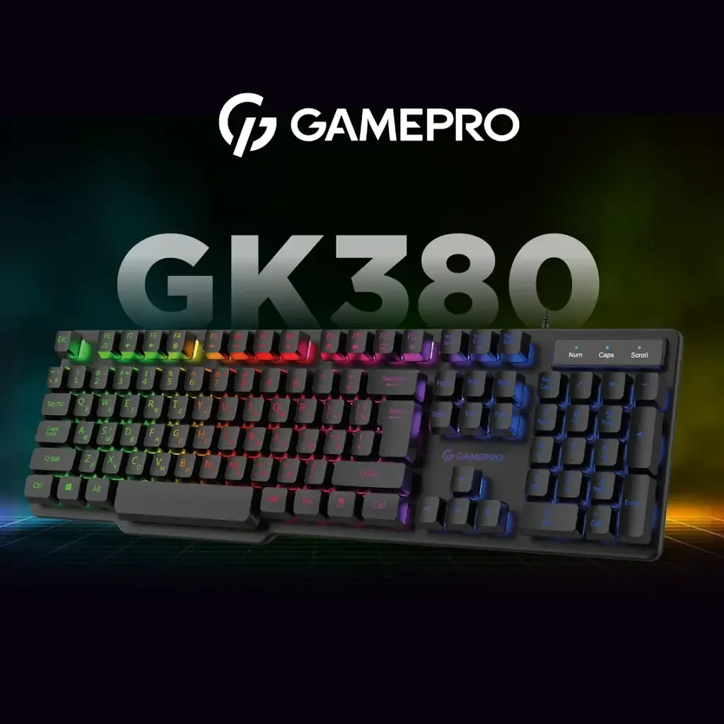 Клавіатура USB GamePro GK380 Black (GK380) UA - фото 5