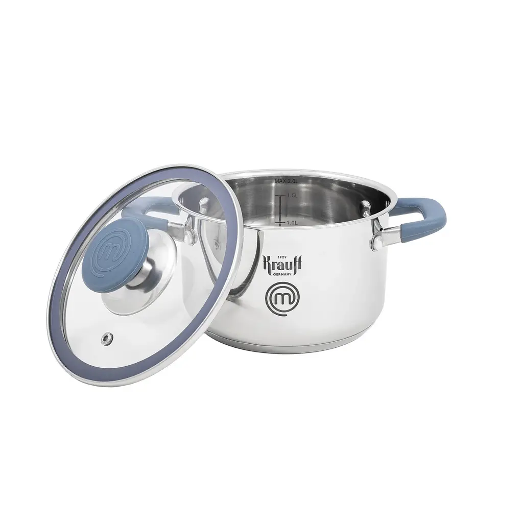 Каструля з кришкою Krauff MasterChef 26-238-084 16 см 2 л срібляста - фото 2