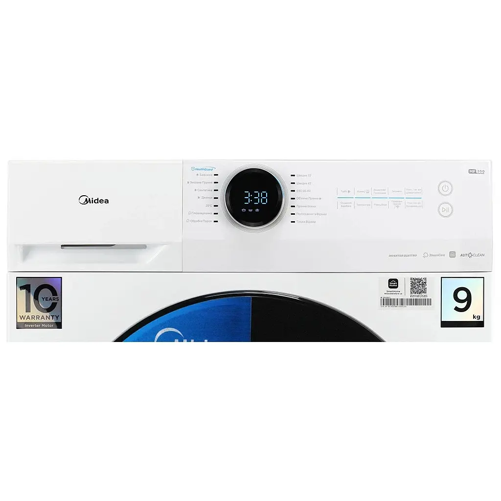 Пральна машина Midea MF200W90WB/ W-UA - фото 4