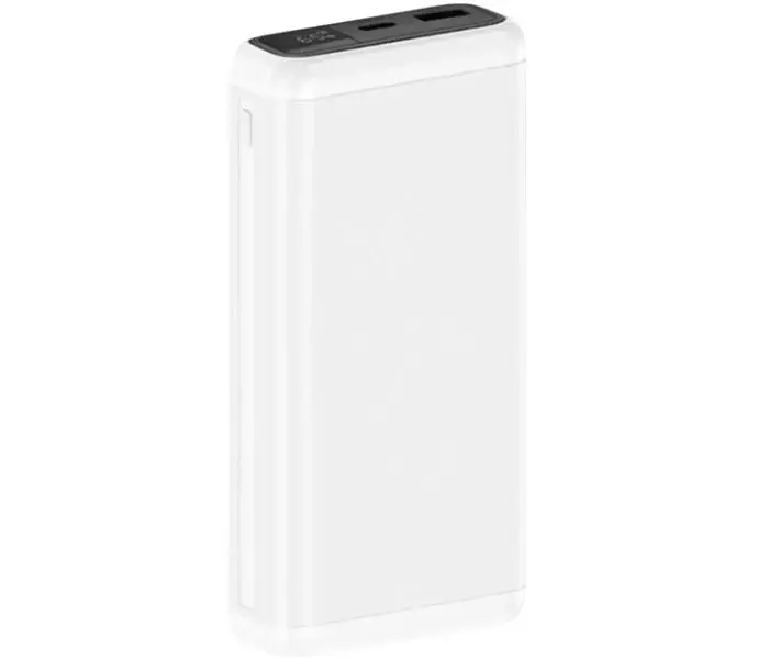 Універсальна мобільна батарея XO PB309 22.5W Digital Fast Charger 20000mAh Білий - фото 5