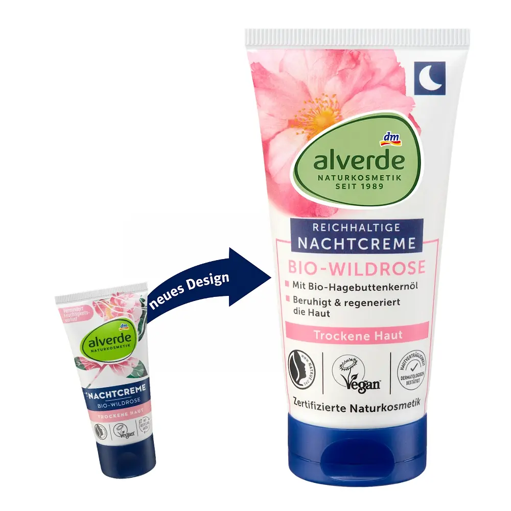 Нічний крем Alverde Naturkosmetik Wildrose з органічною дикою трояндою 50 мл - фото 8