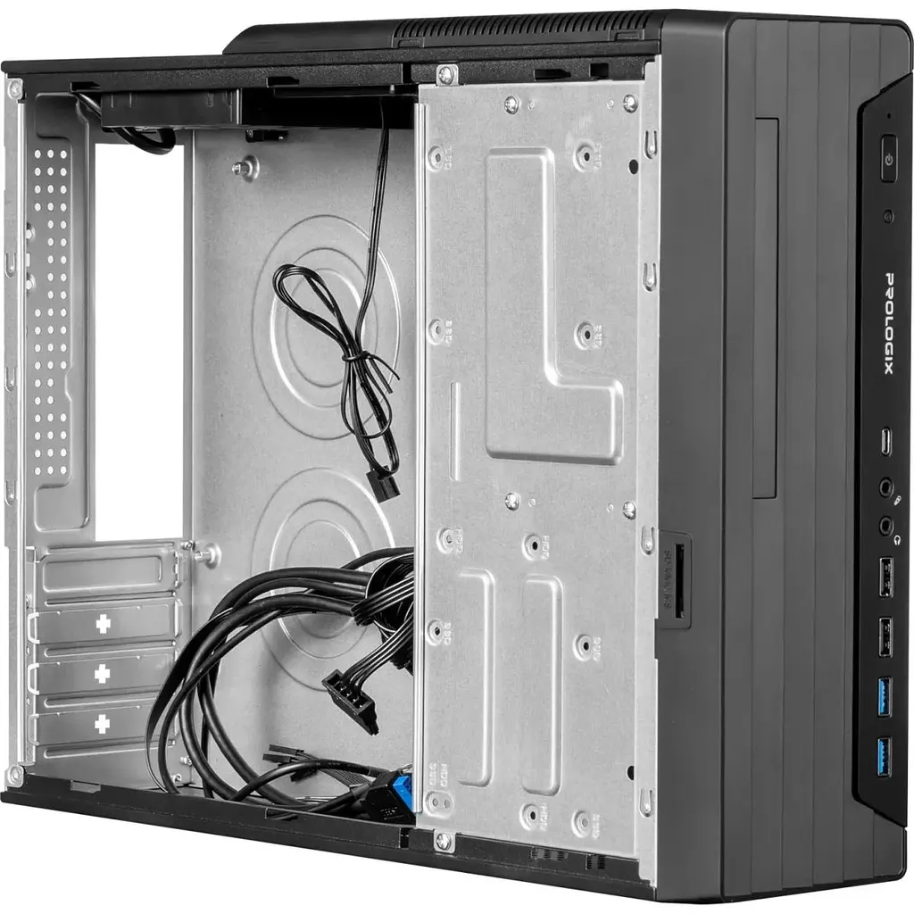 Корпус Prologix E117 Slim 400W Black [173433] - фото 3