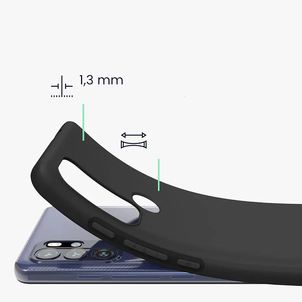 Силіконовий чохол BeCover для Motorola Moto G60s Black (711094) - фото 4