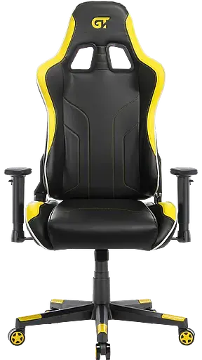 Геймерское кресло GT Racer черное с желтым (X-2528 Black/Yellow) - фото 4
