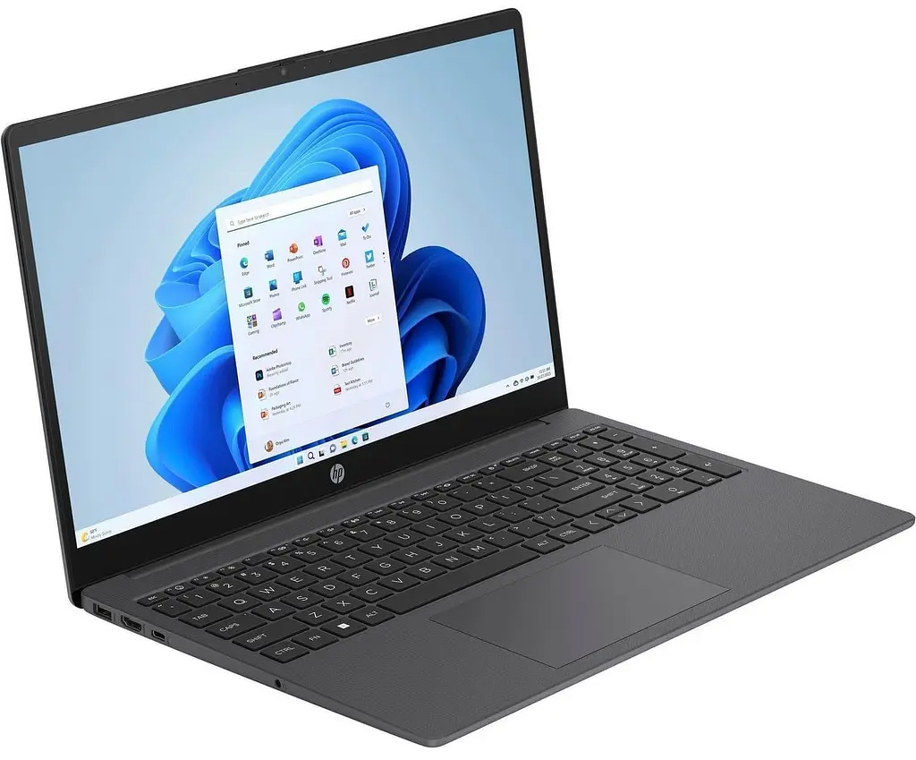 Ноутбук HP 15.6 15-fc0316ua FHD IPS/Ryzen 5 7520U/16GB/512SSD/UMA/DOS/Grey (D06H4EA) - фото 2