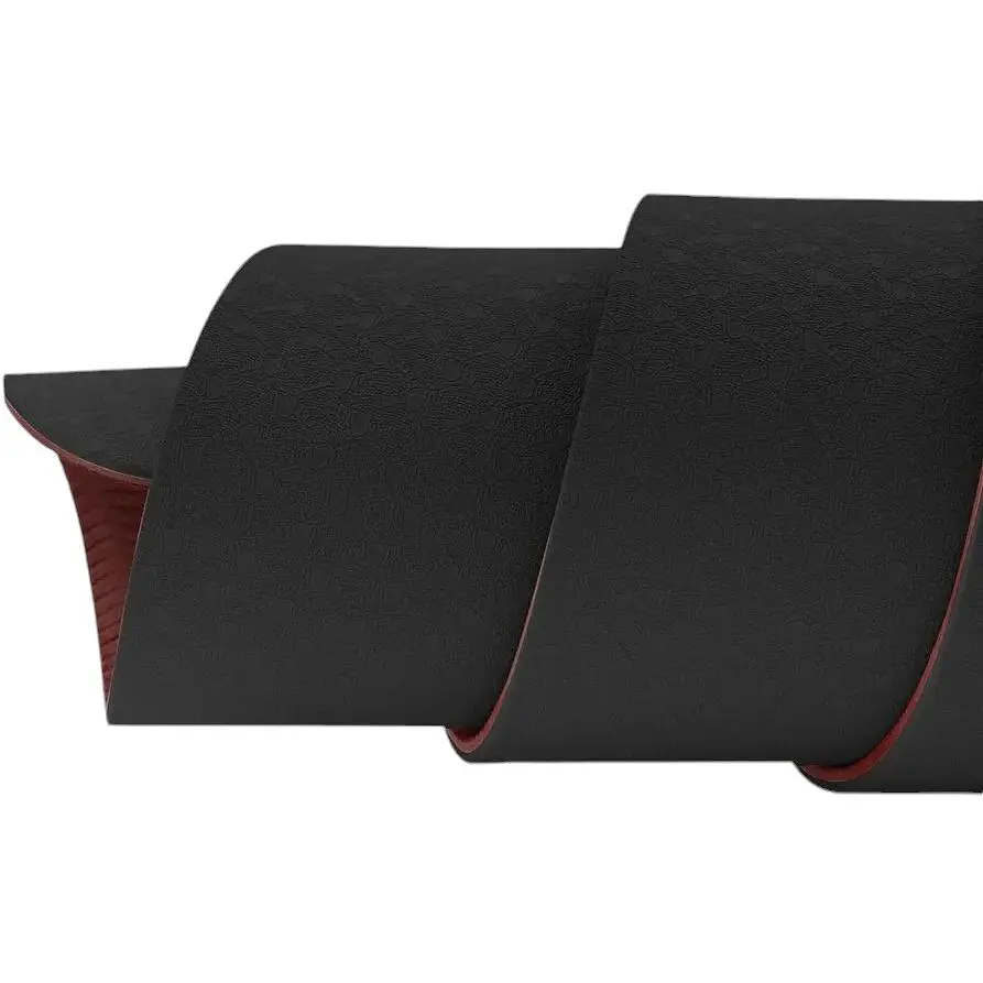 Коврик для фитнеса Hop-Sport TPE HS-T006GM 0.6 см черно-красный - фото 5