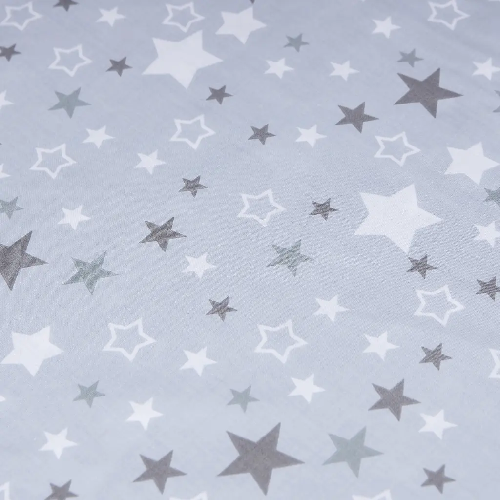Простынь на резинке Moon&Star Silver Stars Бязь Gold Люкс 180х190х20 см - фото 3