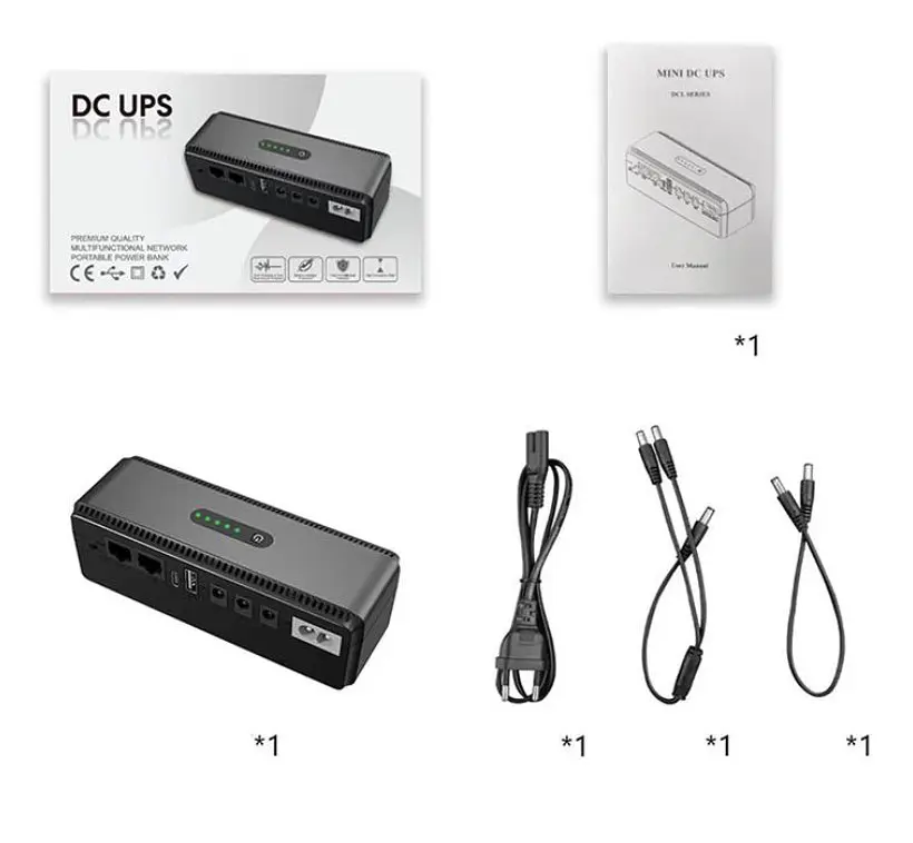 Источник бесперебойного питания Voltronic ONU, Yepo DC 5V/9V/12V, POE 15/24V, 10400 mAh - фото 4