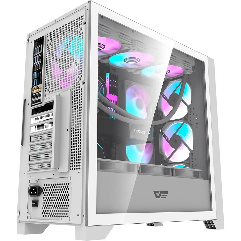 Корпус Darkflash DRX90 Glass White (DRX90 GLASS White) - фото 11
