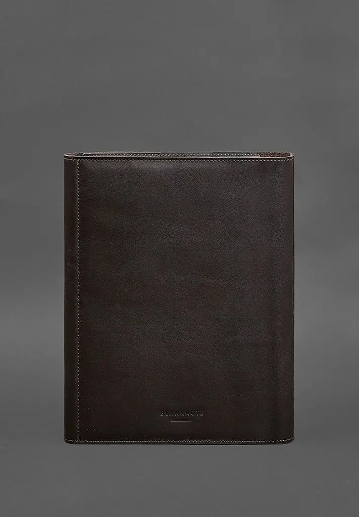 Кожаная папка для документов "Семейная" А4 темно-коричневая - фото 5