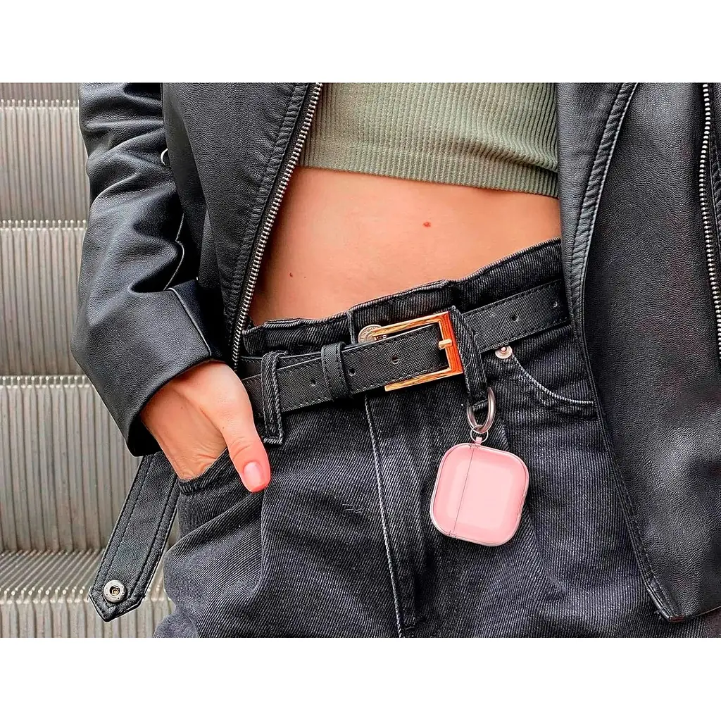 Чехол AhaStyle Silicone Case для Apple AirPods 4 Transparent Pink [CP-WG164-CPK] [133824] - фото 6